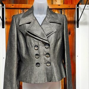 NWT Beatiful Tahari Gray Cropped Blazer (4)